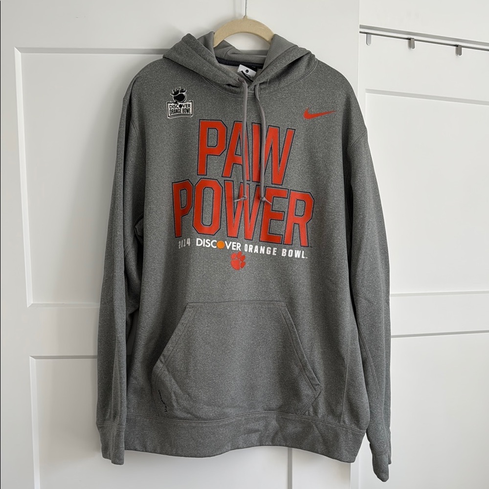 Clemson Nike Gray Hoodie - Men's